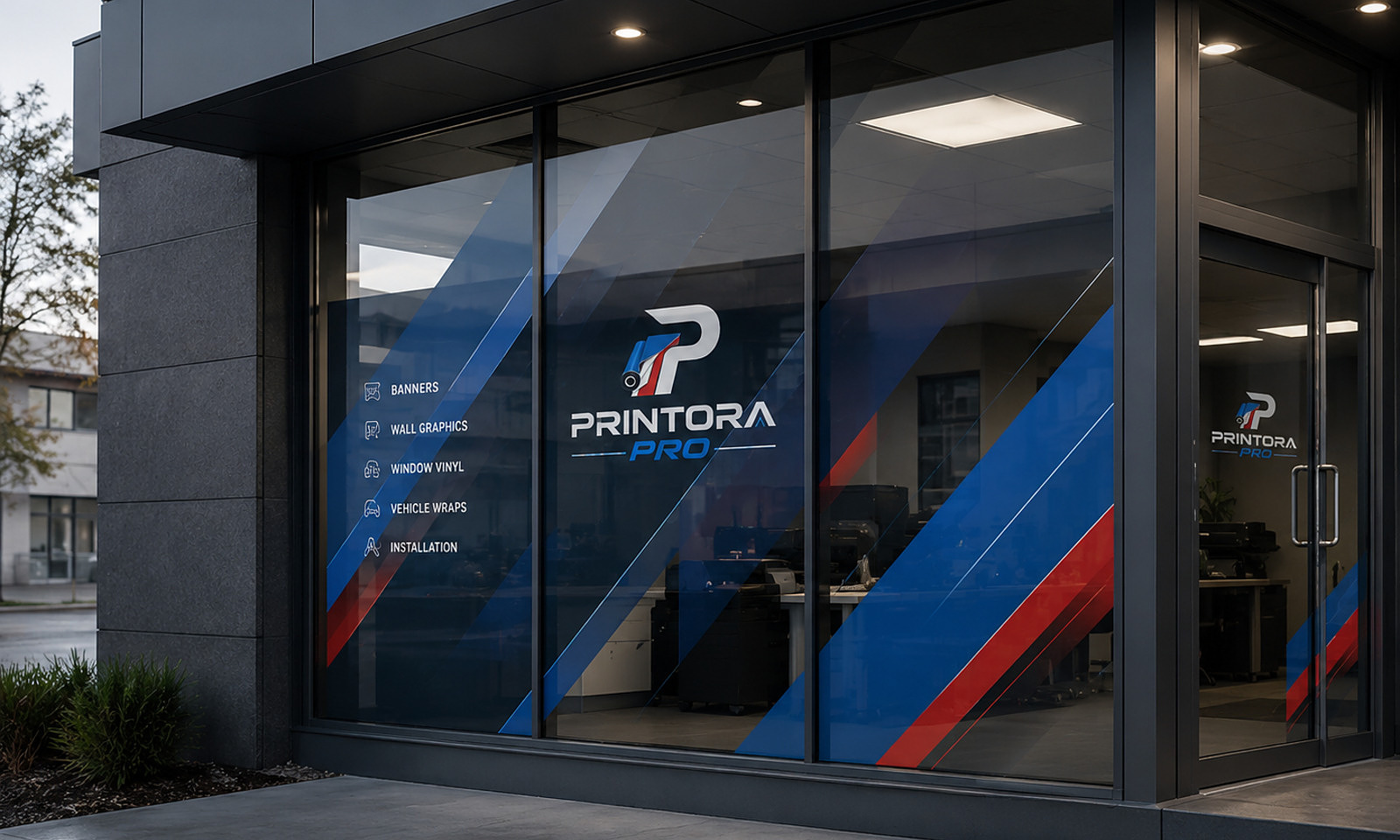 Window vinyl portfolio example