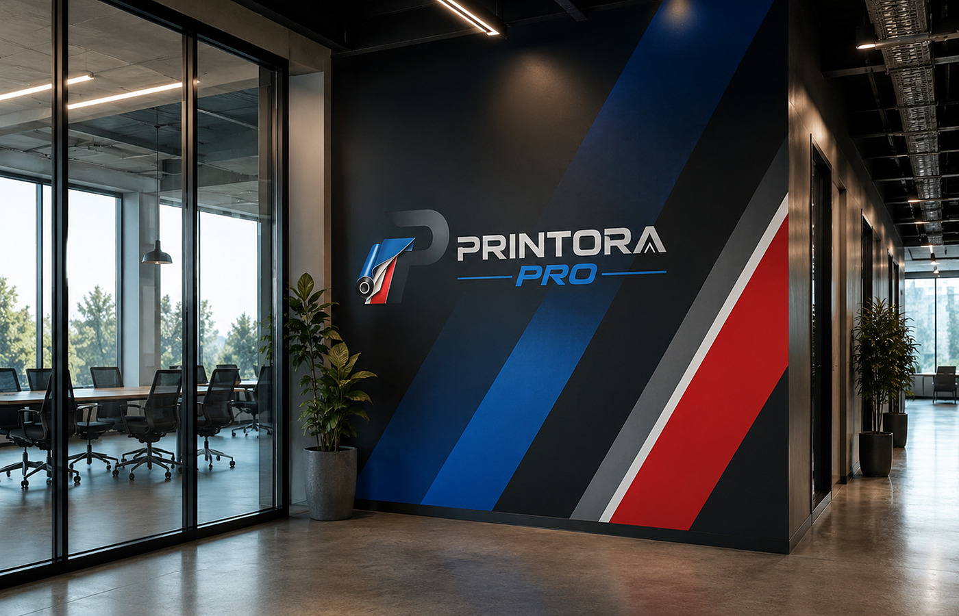 Wall graphics printing